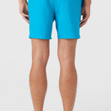 Lennox Hermosa Solid Elastic Waist 17" Swim Trunks