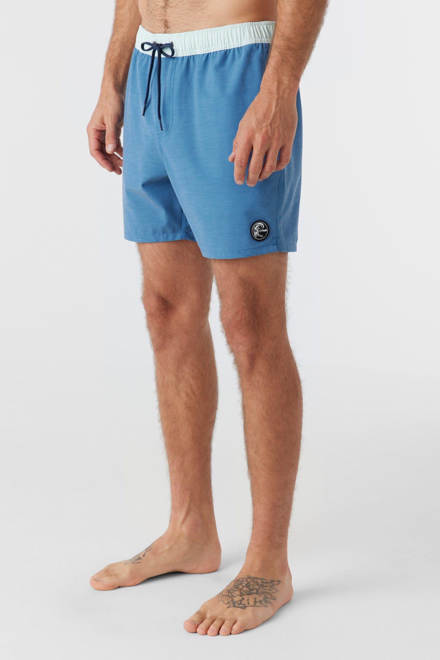 O'RIGINALS SOLID ELASTIC WAIST 16" SWIM TRUNKS