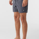 O'Riginals Solid Elastic Waist 16" Swim Trunks