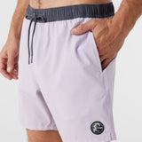 O'Riginals Solid Elastic Waist 16" Swim Trunks