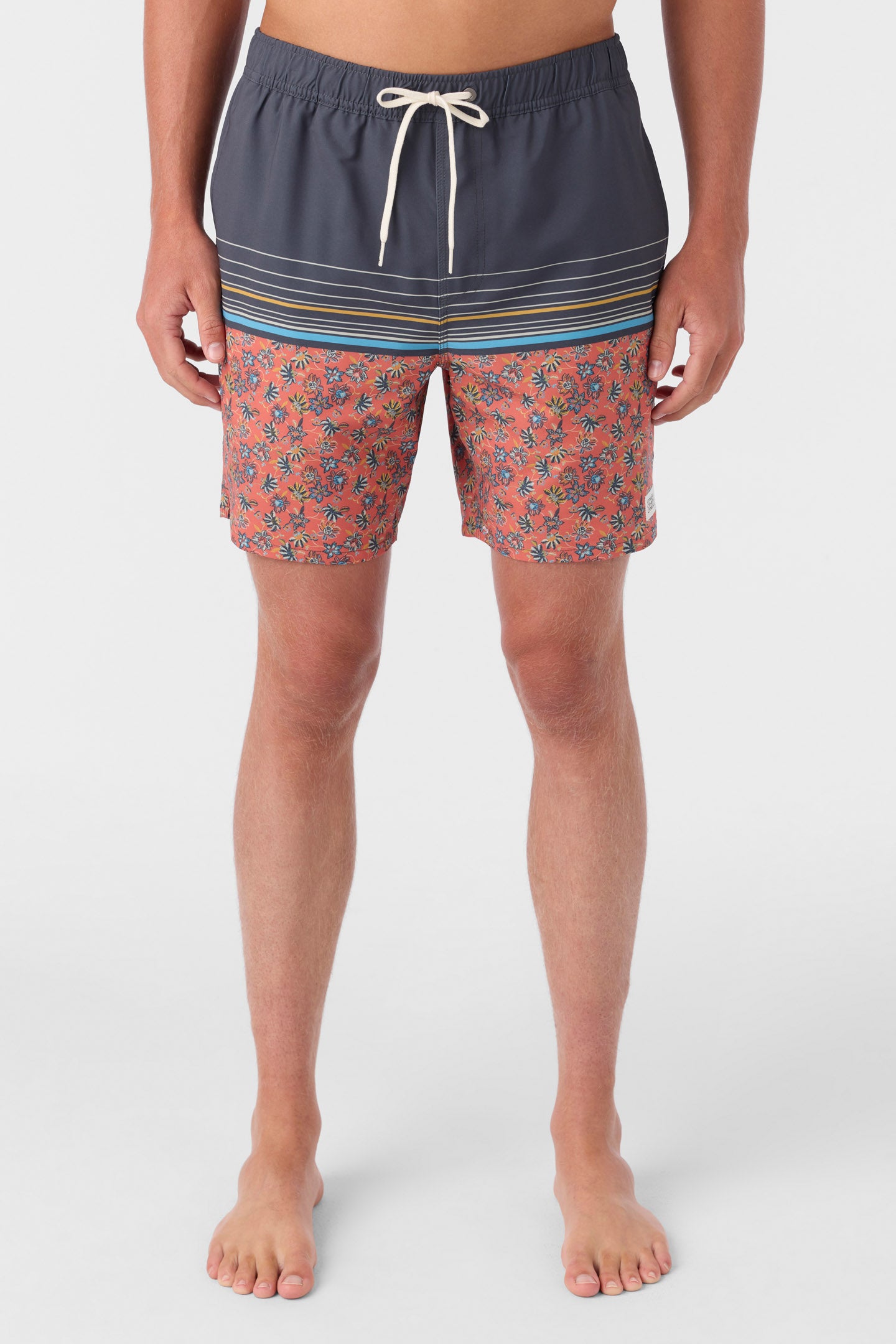 HERMOSA ELASTIC WAIST LINED 17" SWIM TRUNKS