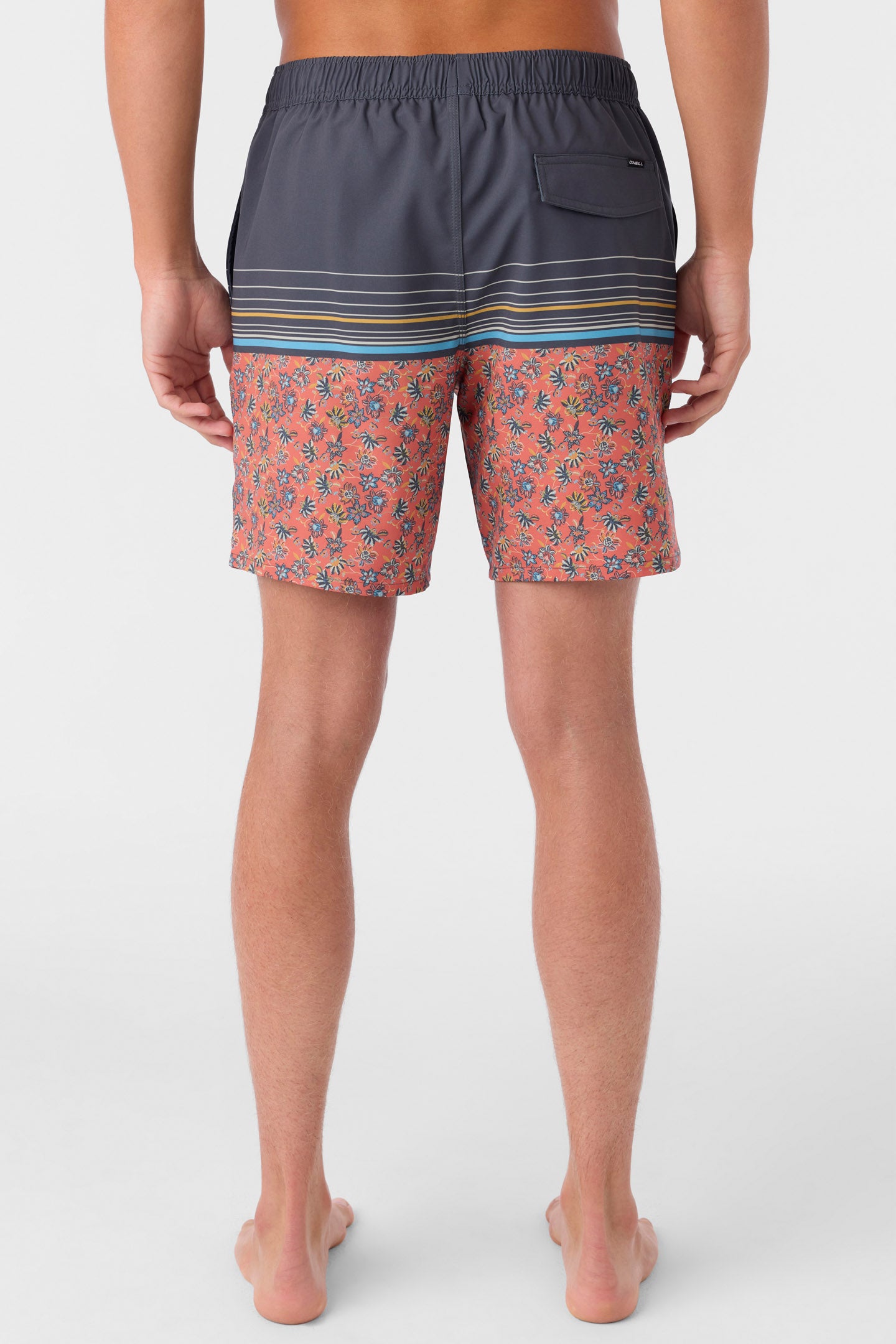 HERMOSA ELASTIC WAIST LINED 17" SWIM TRUNKS