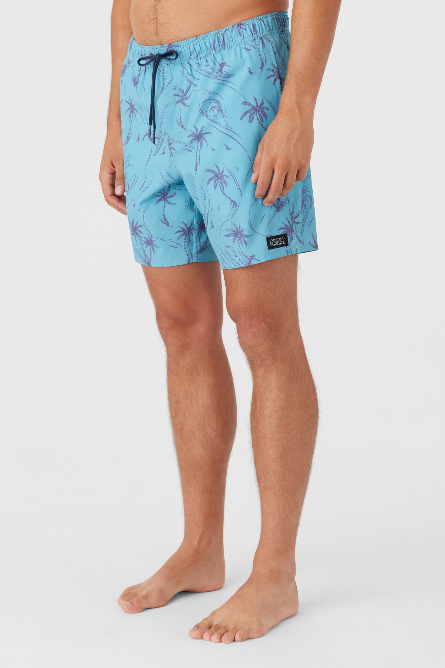 HERMOSA ELASTIC WAIST LINED 17" SWIM TRUNKS