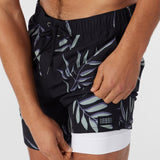 Hermosa Elastic Waist Lined 17" Swim Trunks