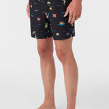 Hermosa Elastic Waist Lined 17" Swim Trunks