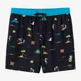 Hermosa Elastic Waist Lined 17" Swim Trunks