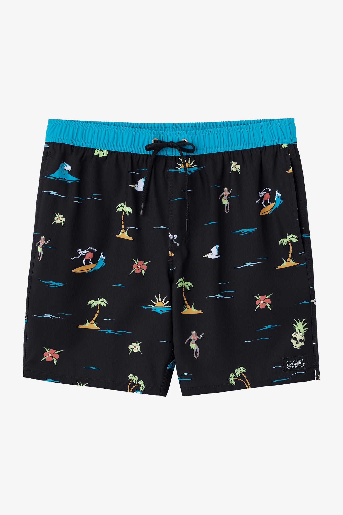 HERMOSA ELASTIC WAIST LINED 17" SWIM TRUNKS