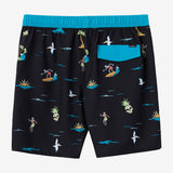 Hermosa Elastic Waist Lined 17" Swim Trunks