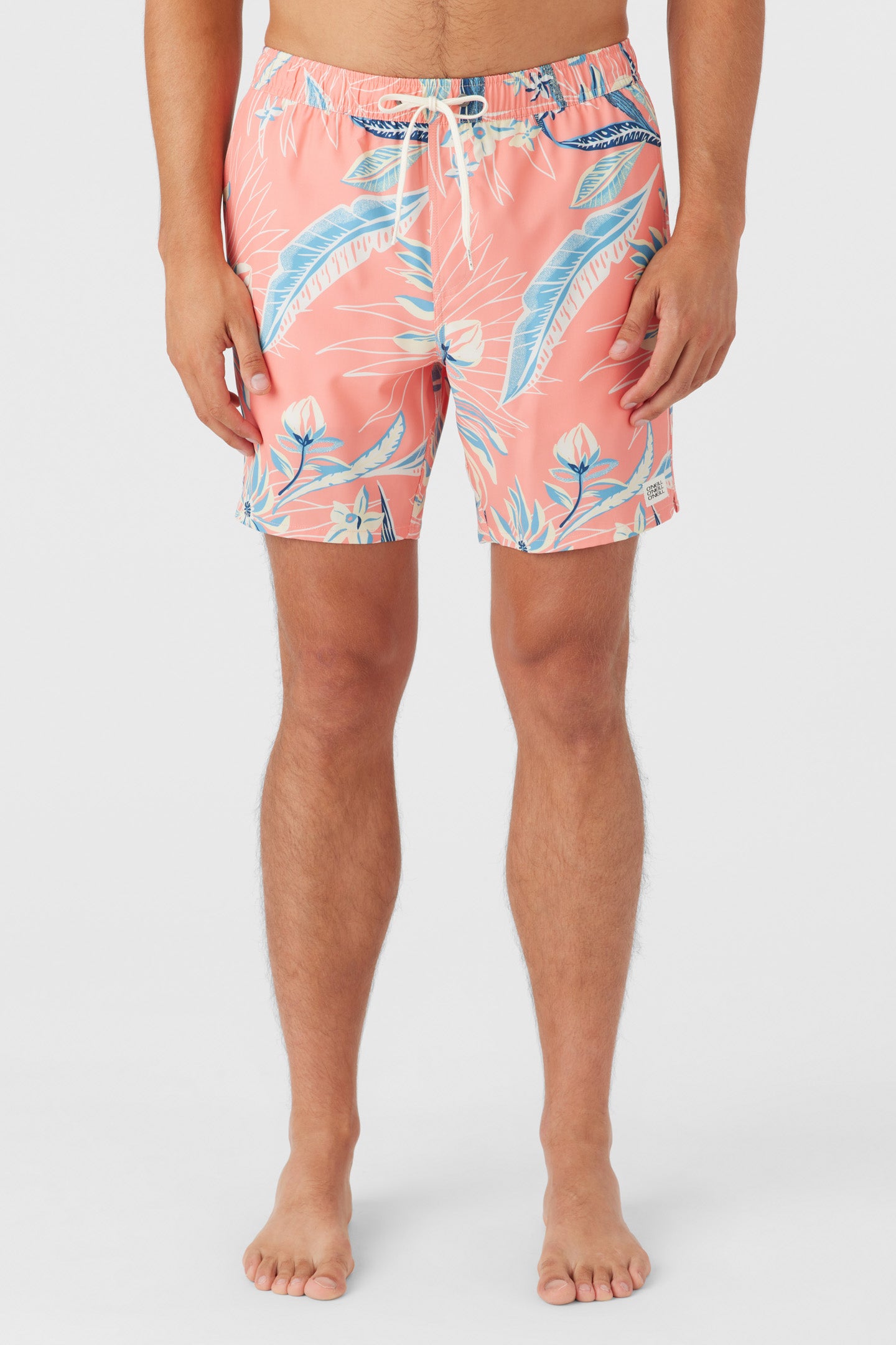 HERMOSA ELASTIC WAIST LINED 17" SWIM TRUNKS