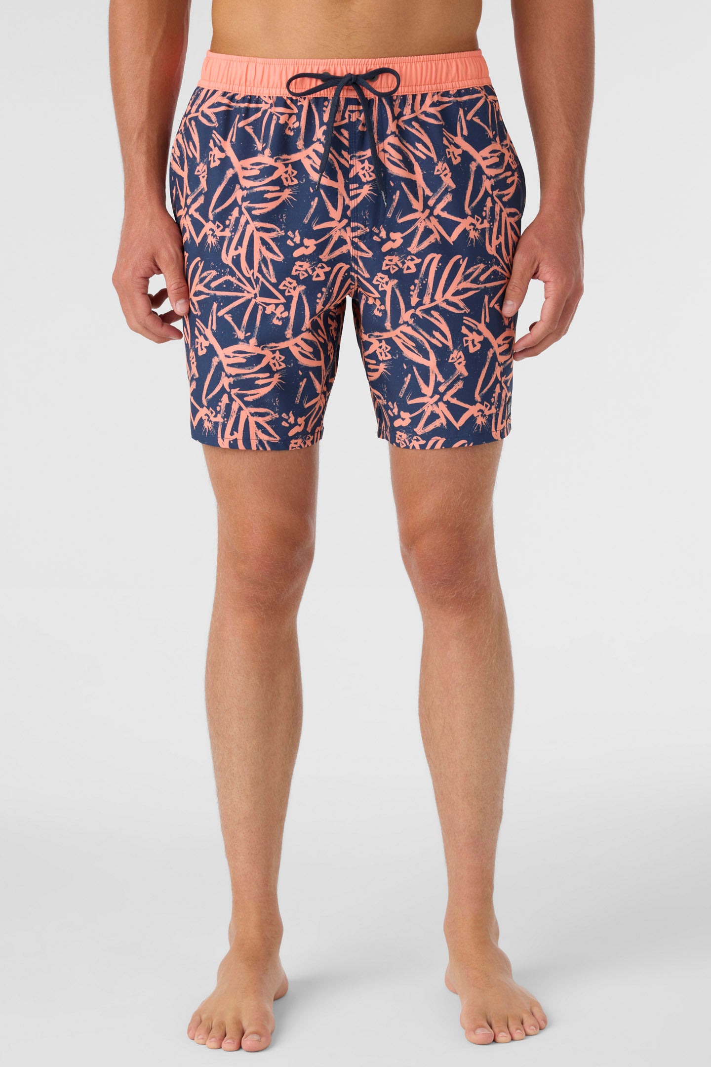 HERMOSA ELASTIC WAIST LINED 17" SWIM TRUNKS