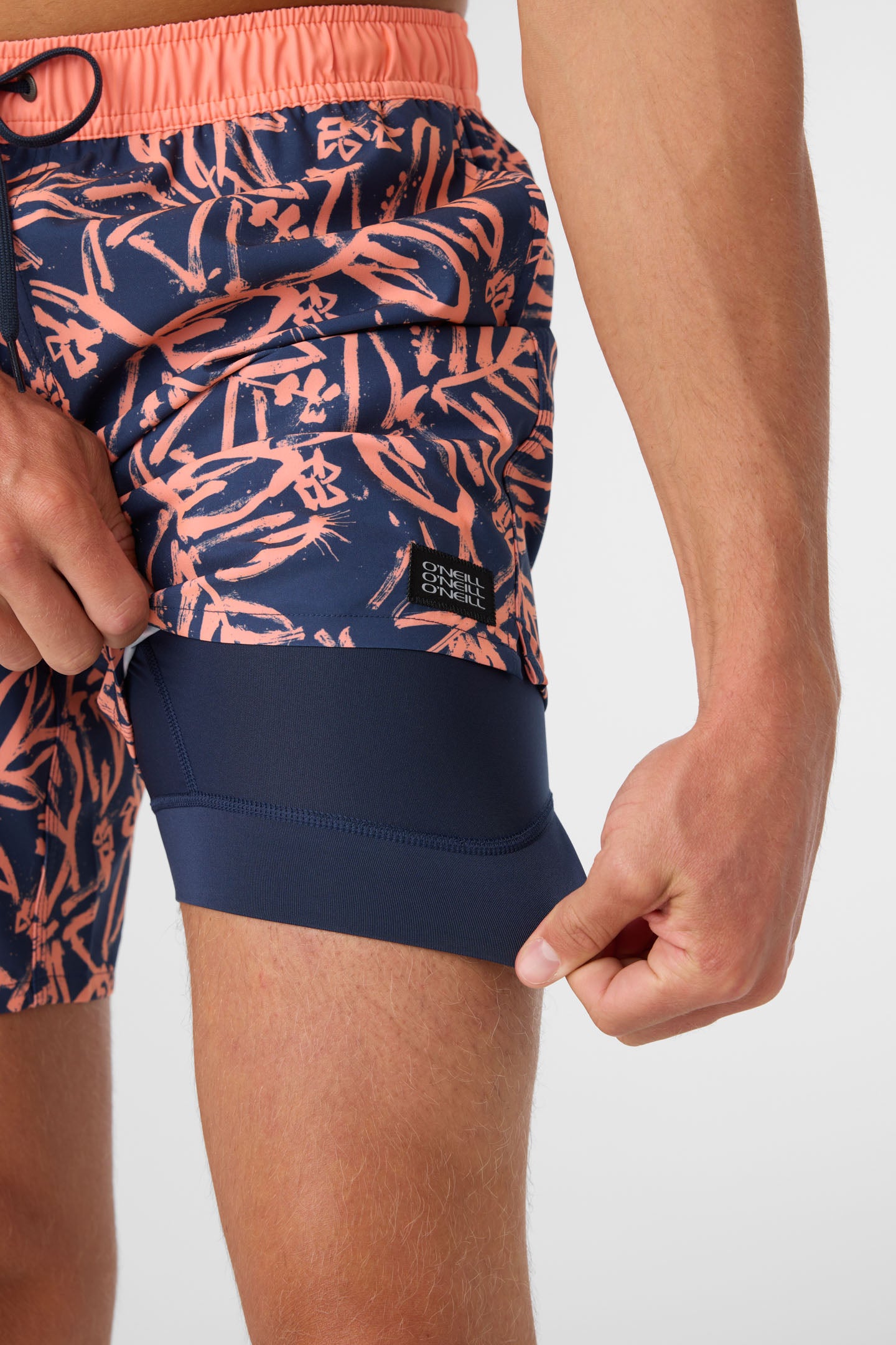 HERMOSA ELASTIC WAIST LINED 17" SWIM TRUNKS