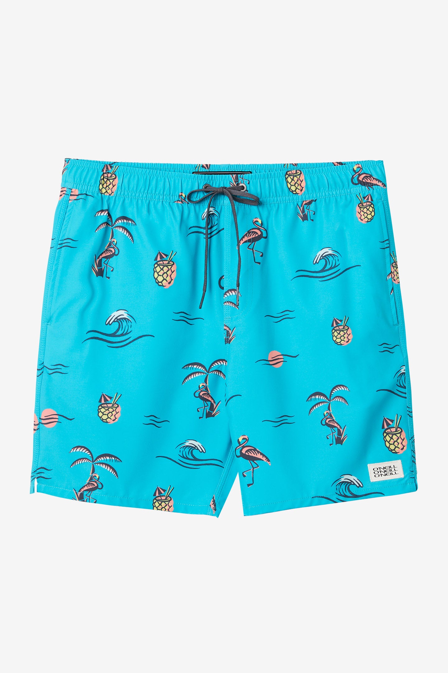 HERMOSA ELASTIC WAIST LINED 17" SWIM TRUNKS