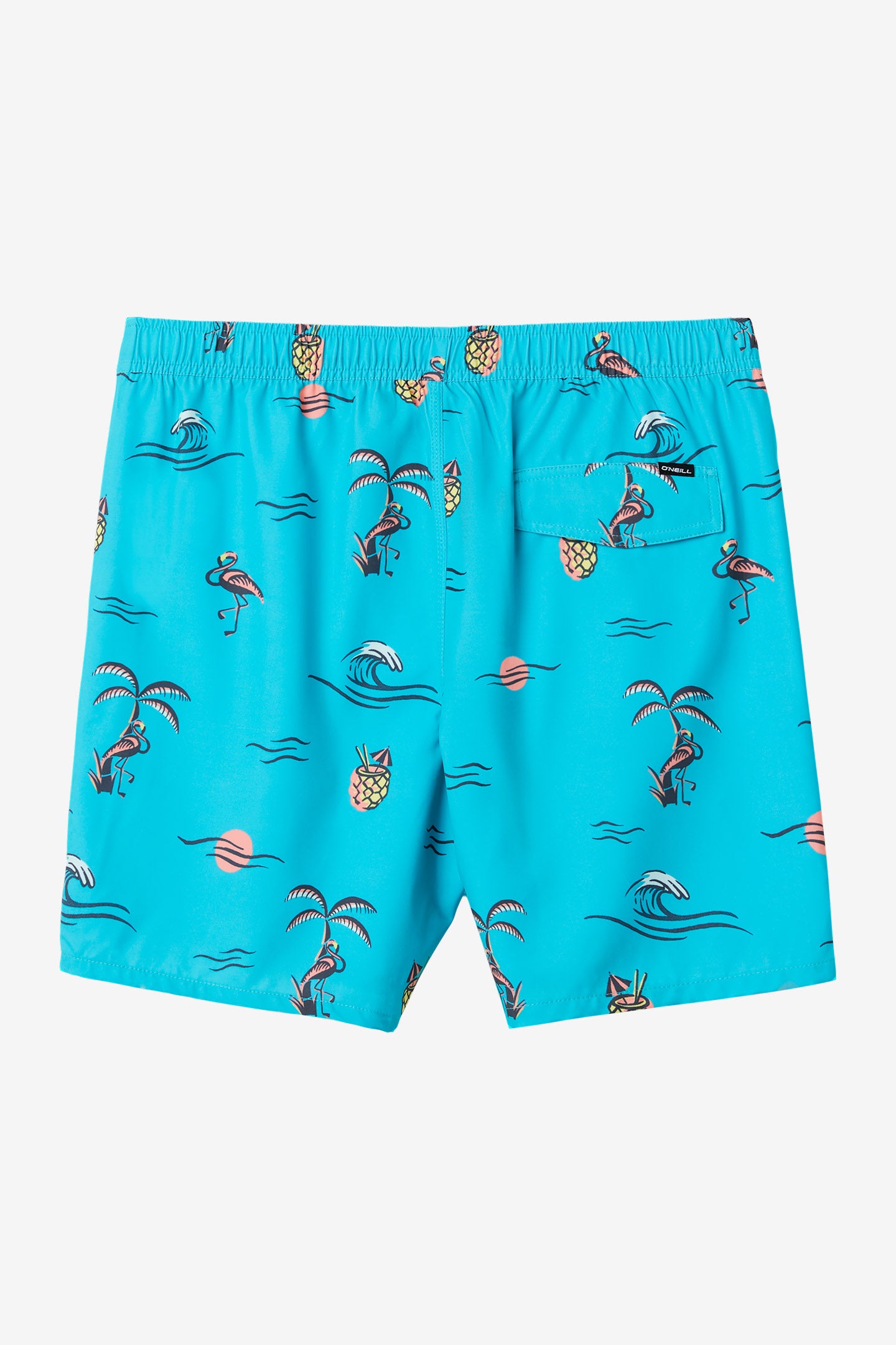 HERMOSA ELASTIC WAIST LINED 17" SWIM TRUNKS