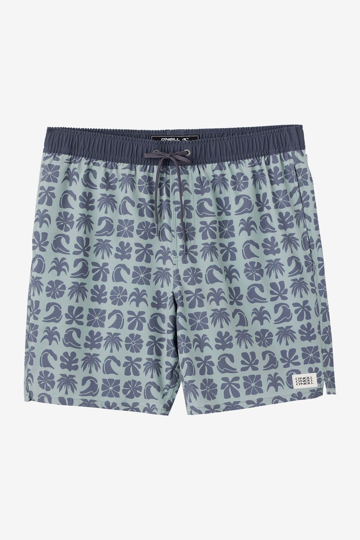 HERMOSA ELASTIC WAIST LINED 17" SWIM TRUNKS