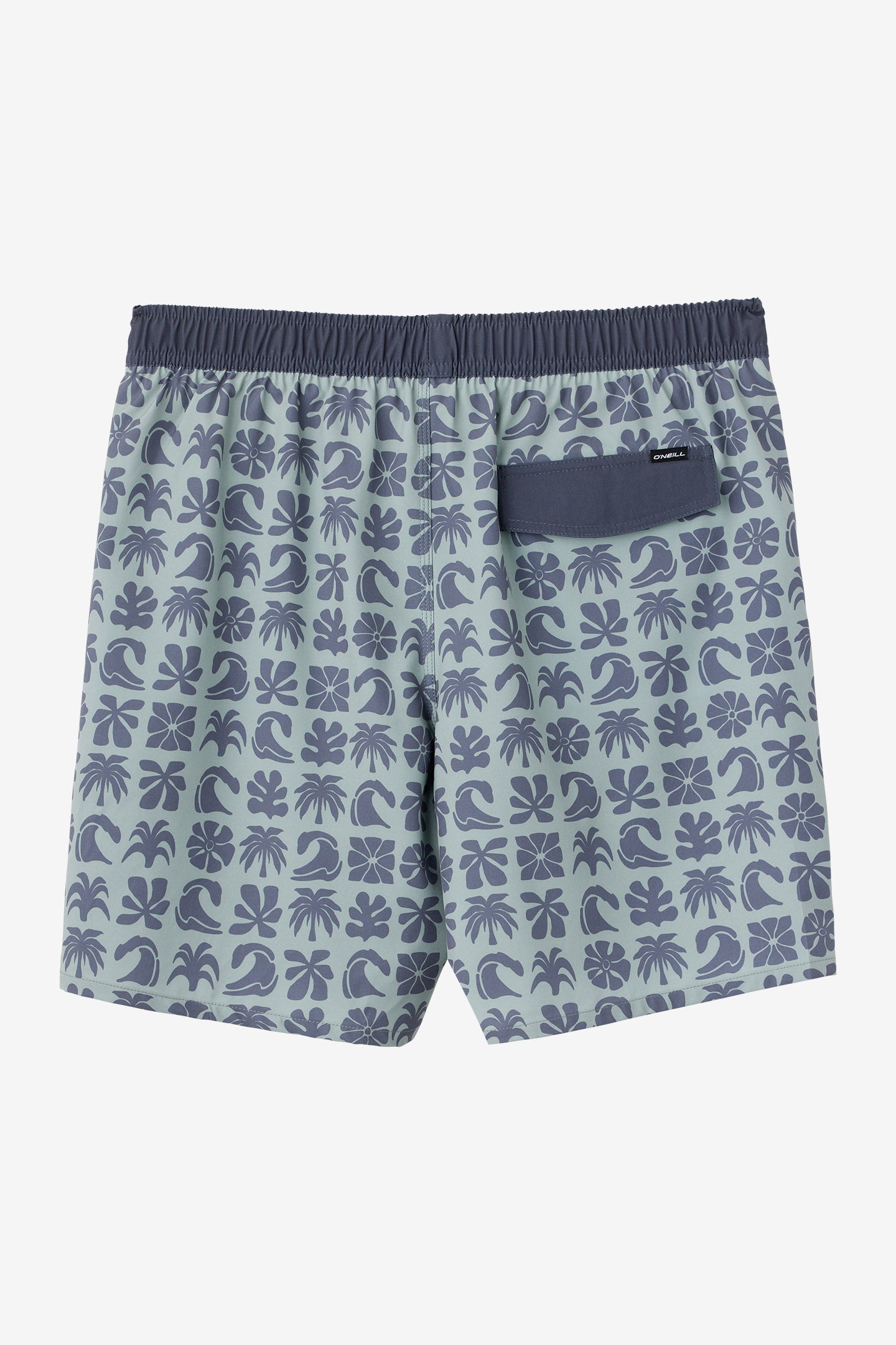 HERMOSA ELASTIC WAIST LINED 17" SWIM TRUNKS