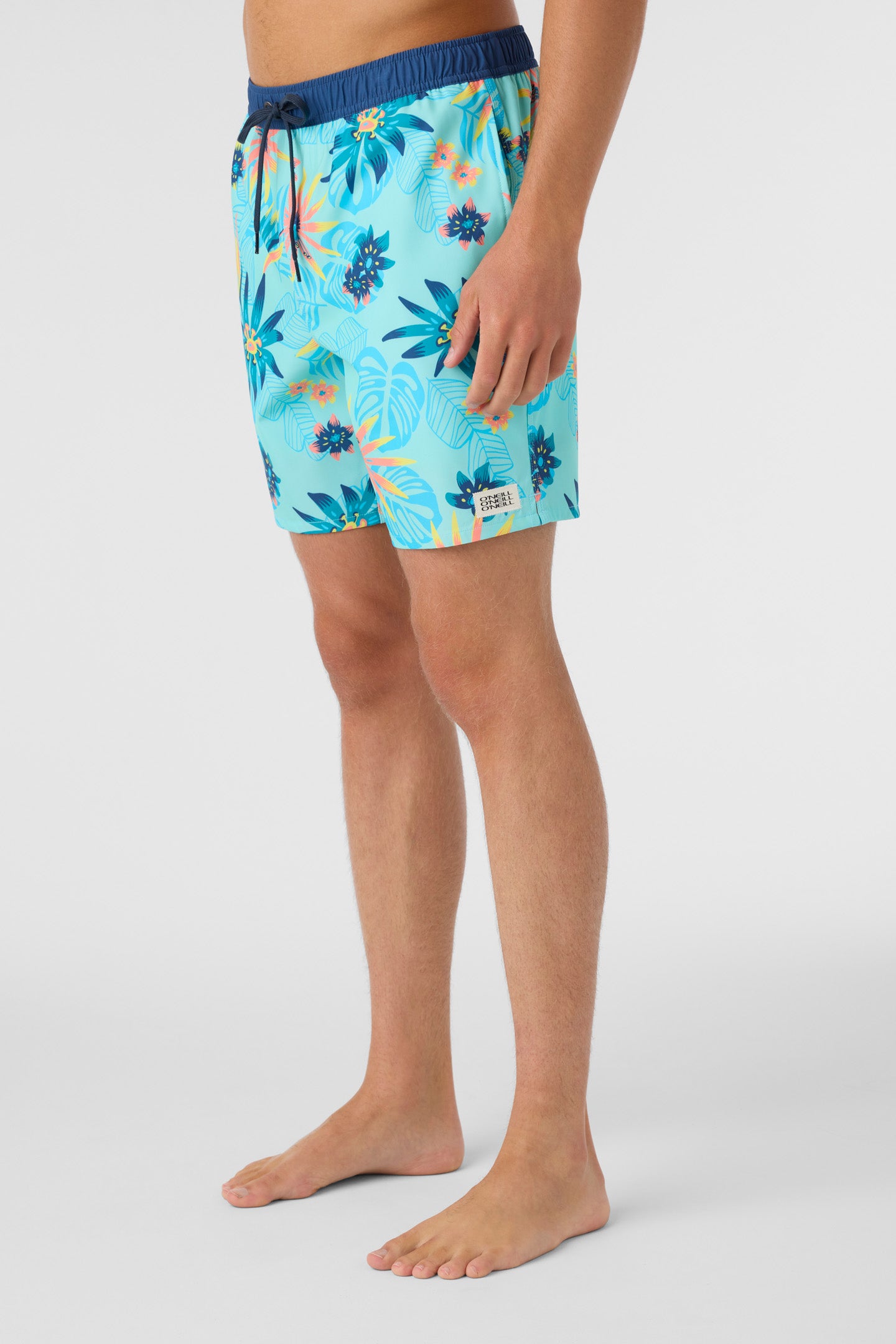 HERMOSA ELASTIC WAIST LINED 17" SWIM TRUNKS