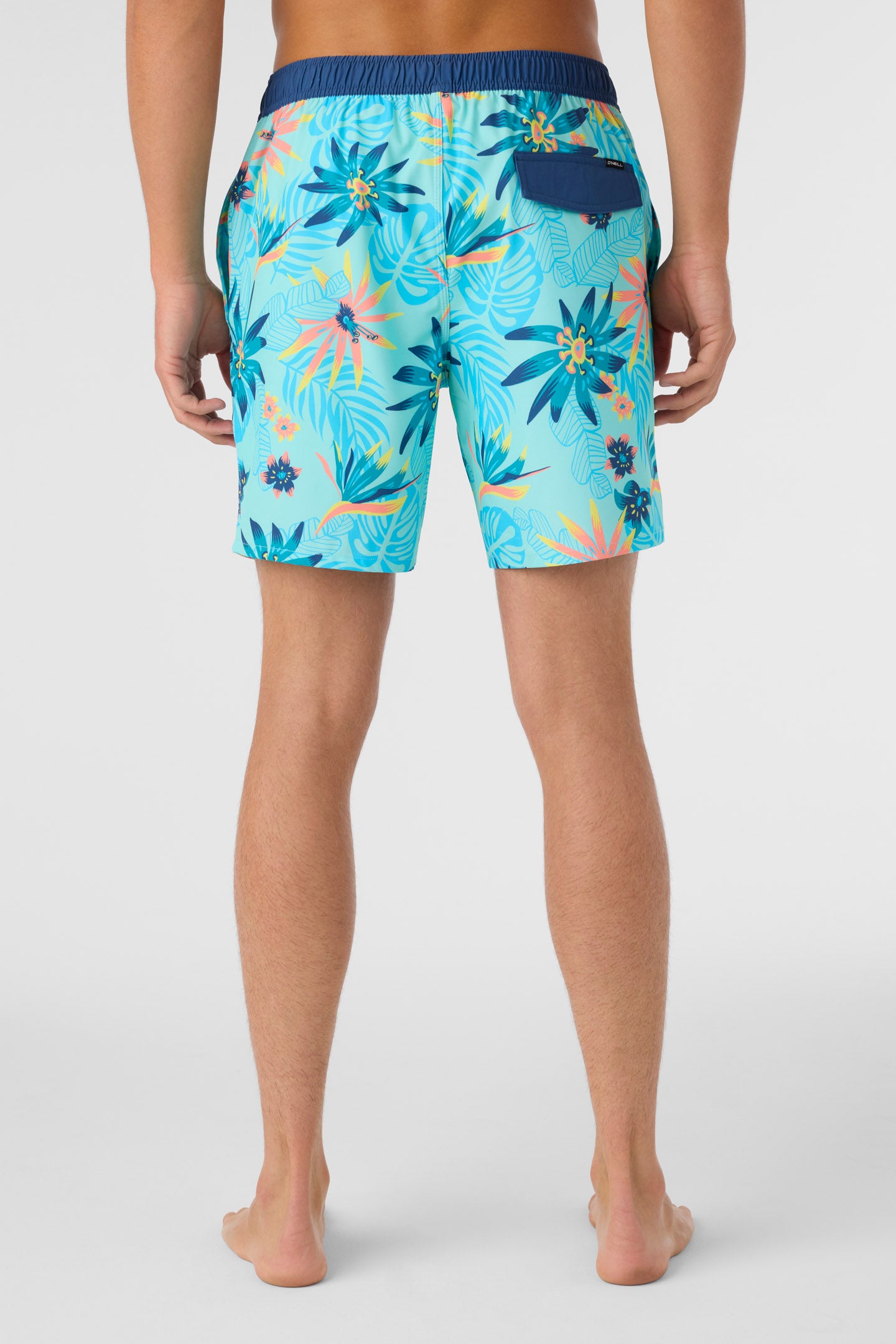 HERMOSA ELASTIC WAIST LINED 17" SWIM TRUNKS