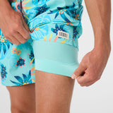 Hermosa Elastic Waist Lined 17" Swim Trunks