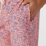 Hermosa Elastic Waist Lined 17" Swim Trunks