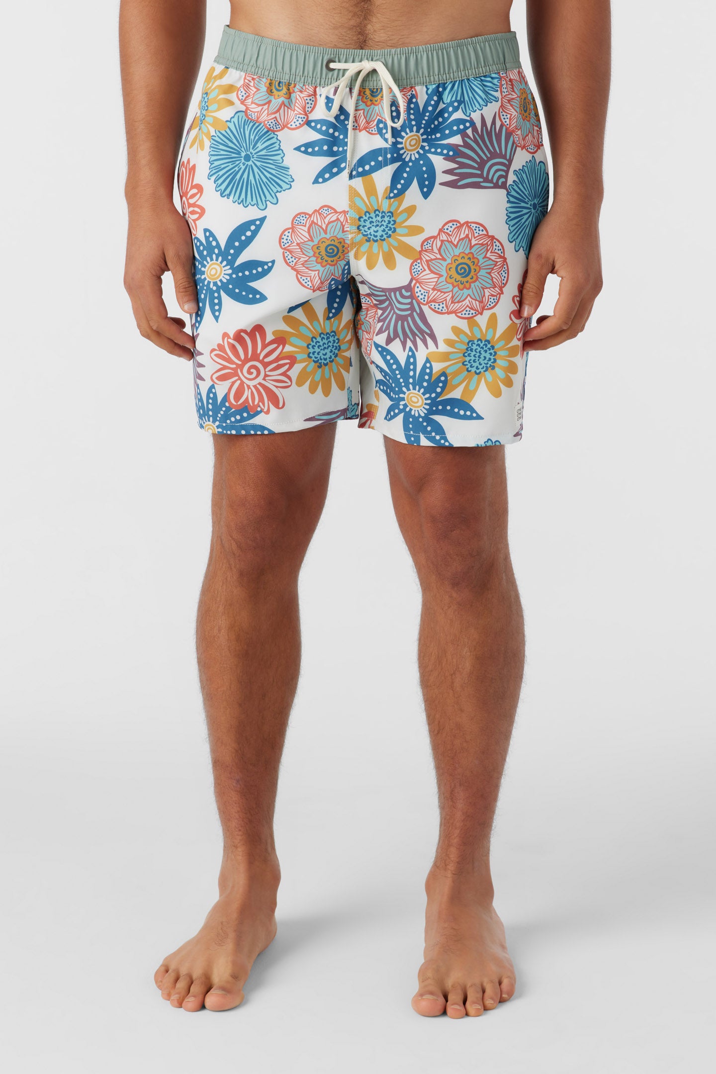 HERMOSA ELASTIC WAIST LINED 17" SWIM TRUNKS