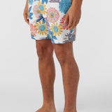 Hermosa Elastic Waist Lined 17" Swim Trunks