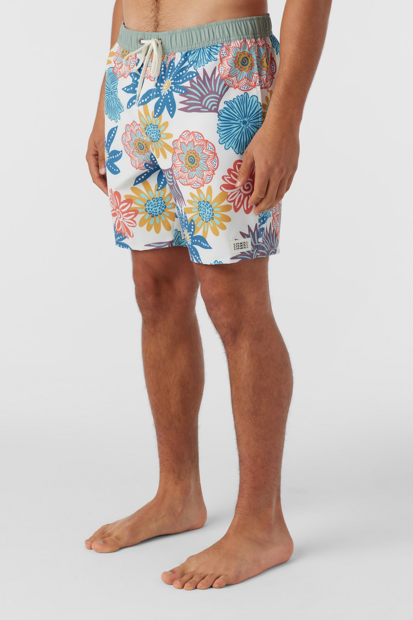 HERMOSA ELASTIC WAIST LINED 17" SWIM TRUNKS