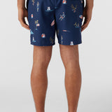 Hermosa Elastic Waist Lined 17" Swim Trunks