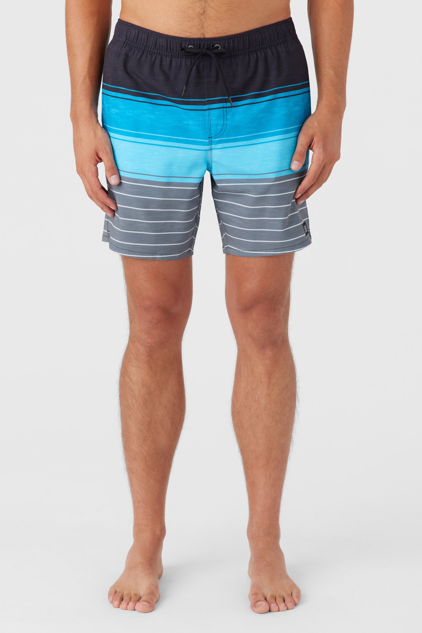 DIVERGENT ELASTIC WAIST LINED 17" SWIM TRUNKS