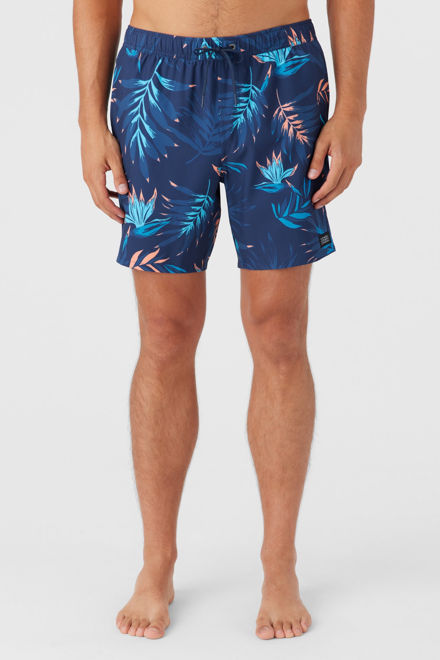 DIVERGENT ELASTIC WAIST LINED 17" SWIM TRUNKS