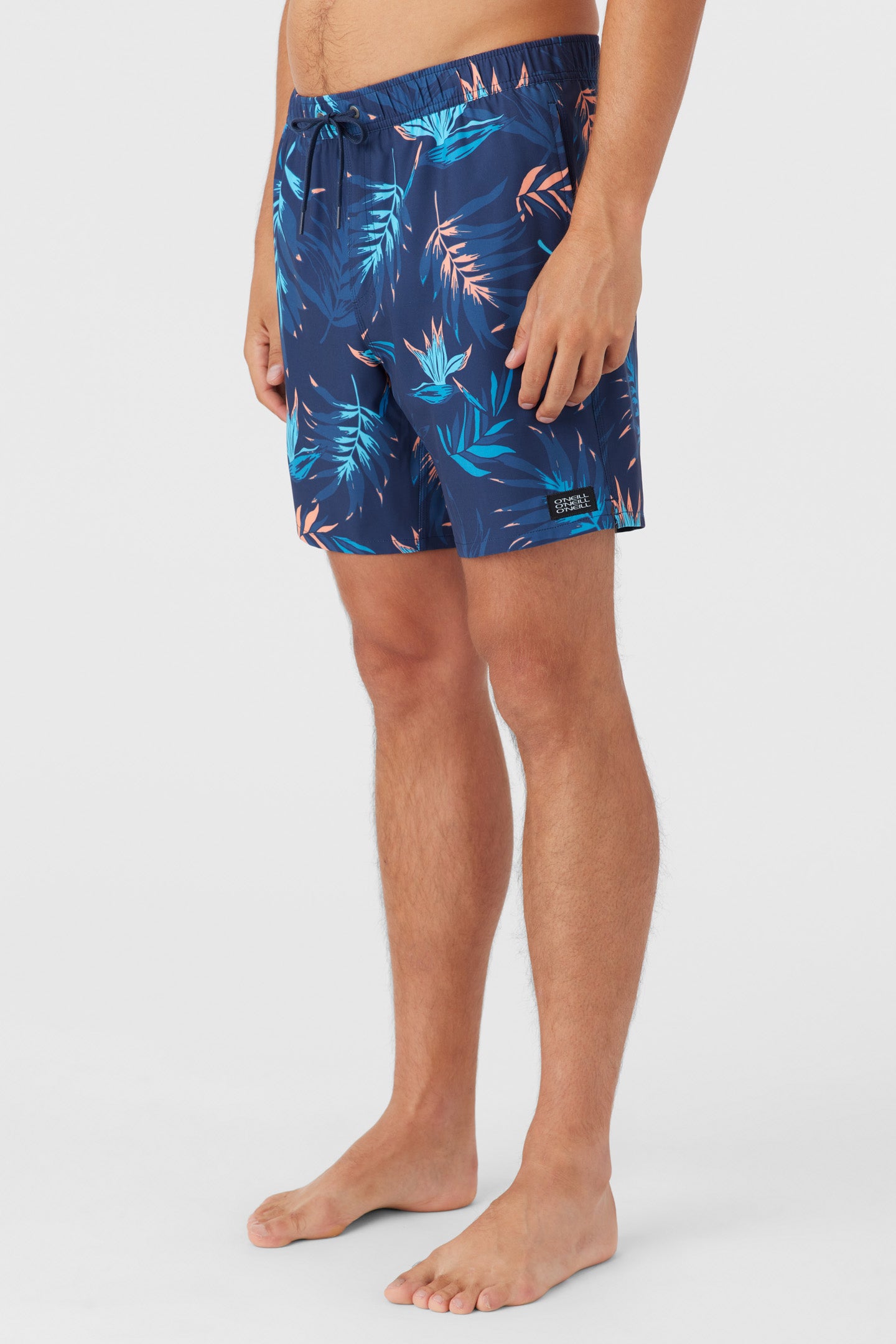 DIVERGENT ELASTIC WAIST LINED 17" SWIM TRUNKS