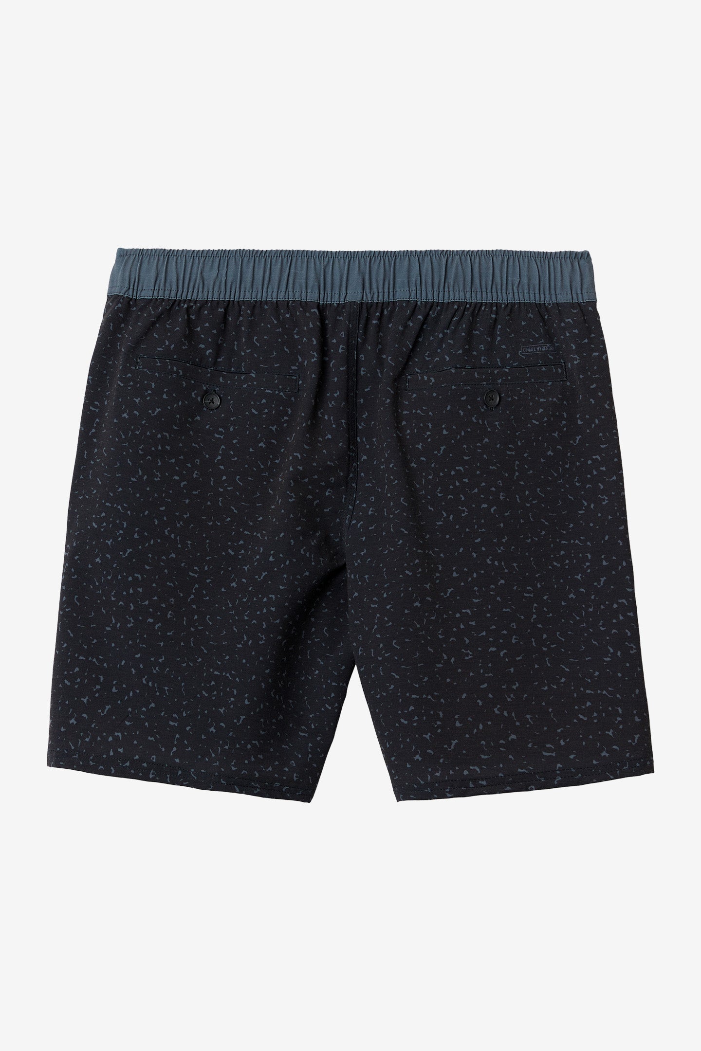 STOCKTON PRINT ELASTIC WAIST 18" HYBRID SHORTS