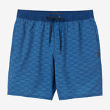 Stockton Print Elastic Waist 18" Hybrid Shorts