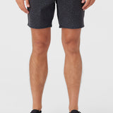 Stockton Print Elastic Waist 18" Hybrid Shorts