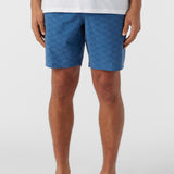 Stockton Print Elastic Waist 18" Hybrid Shorts