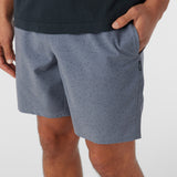 Stockton Print Elastic Waist 18" Hybrid Shorts