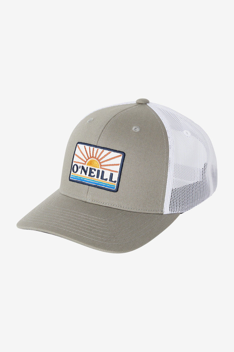 O'Neill Men's Headquarters Trucker Hat in Light Grey, Polyester