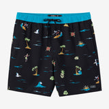 Boy's Hermosa Elastic Waist 16" Swim Trunks