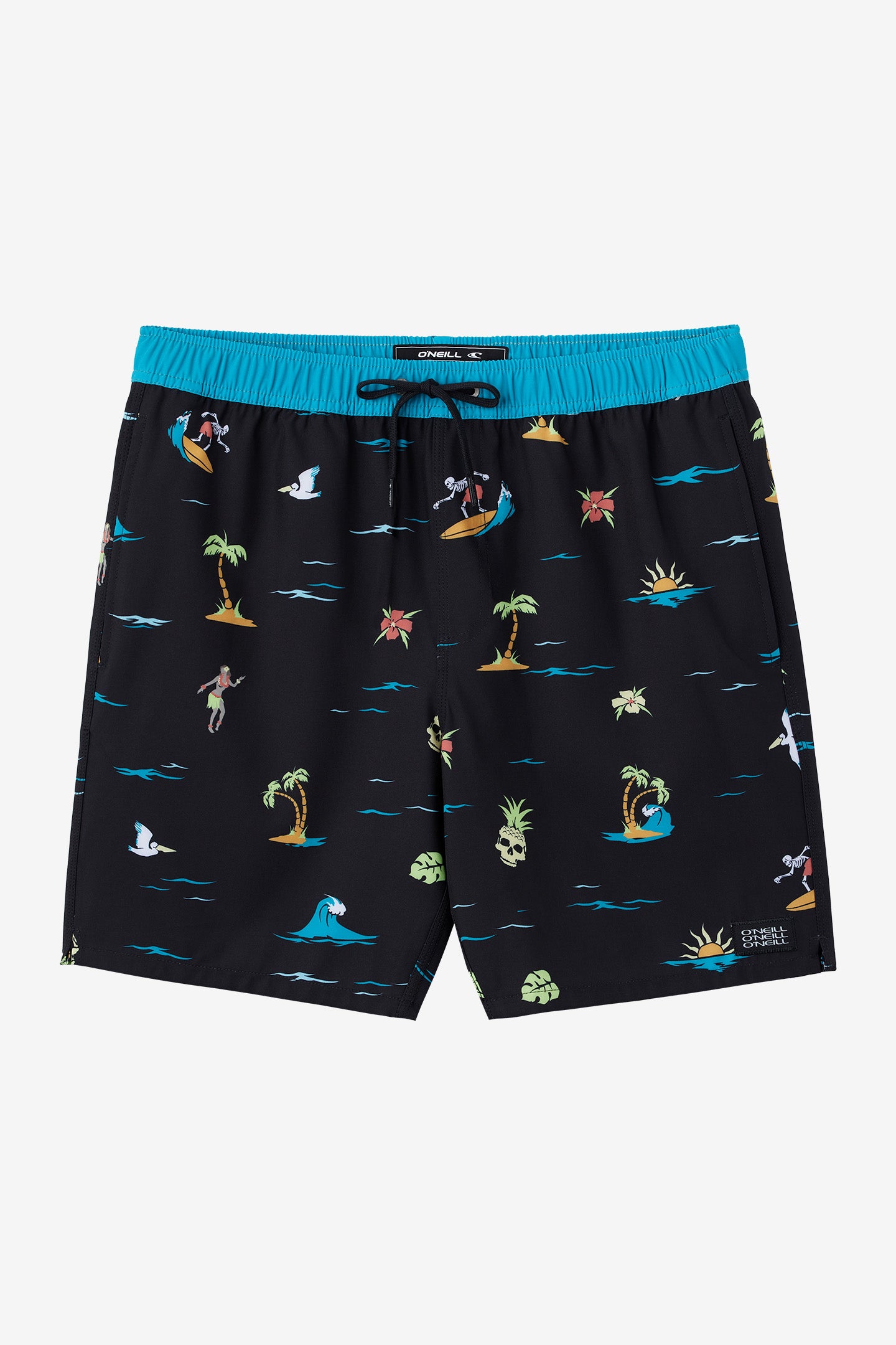 BOY'S HERMOSA ELASTIC WAIST 16" SWIM TRUNKS