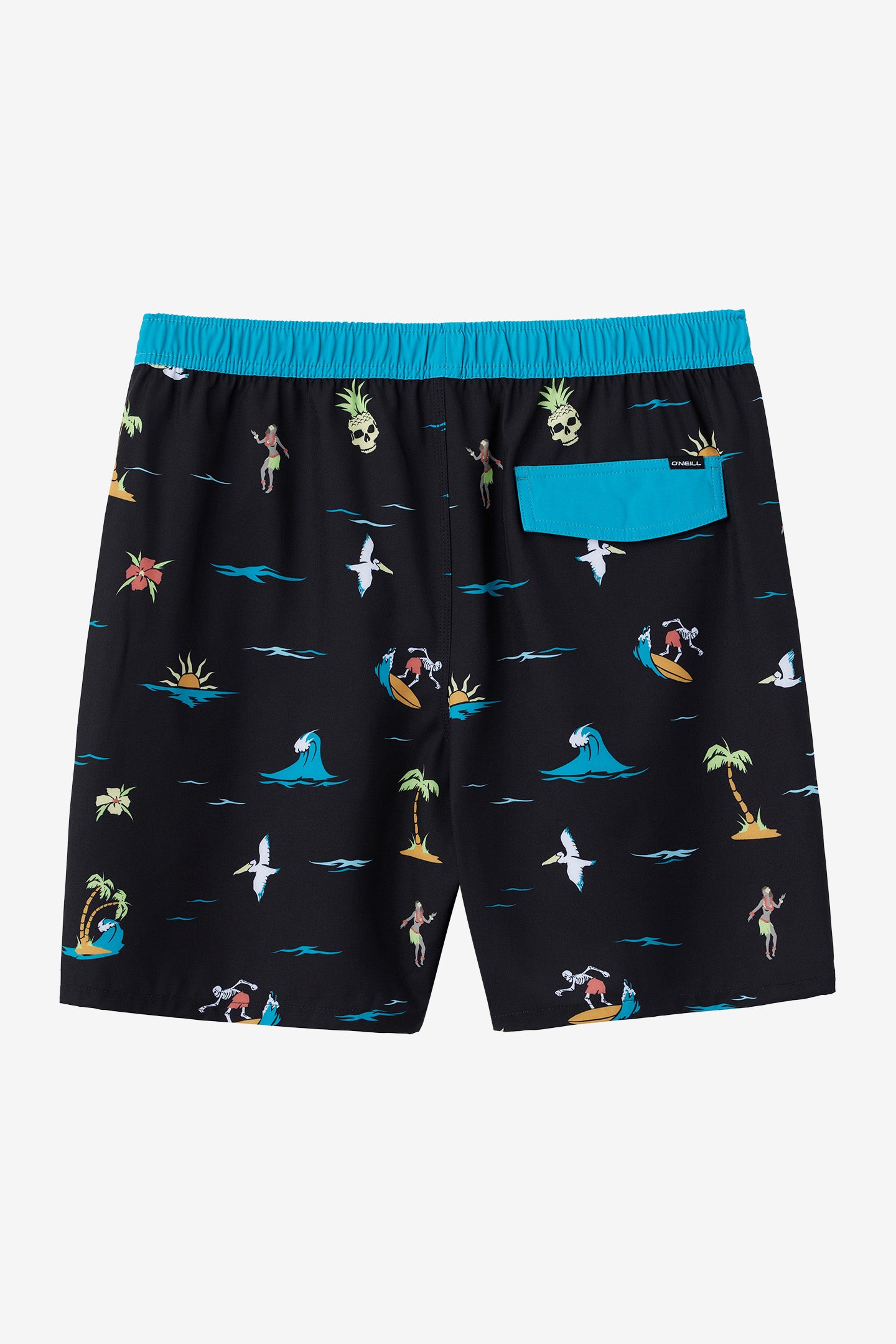 BOY'S HERMOSA ELASTIC WAIST 16" SWIM TRUNKS