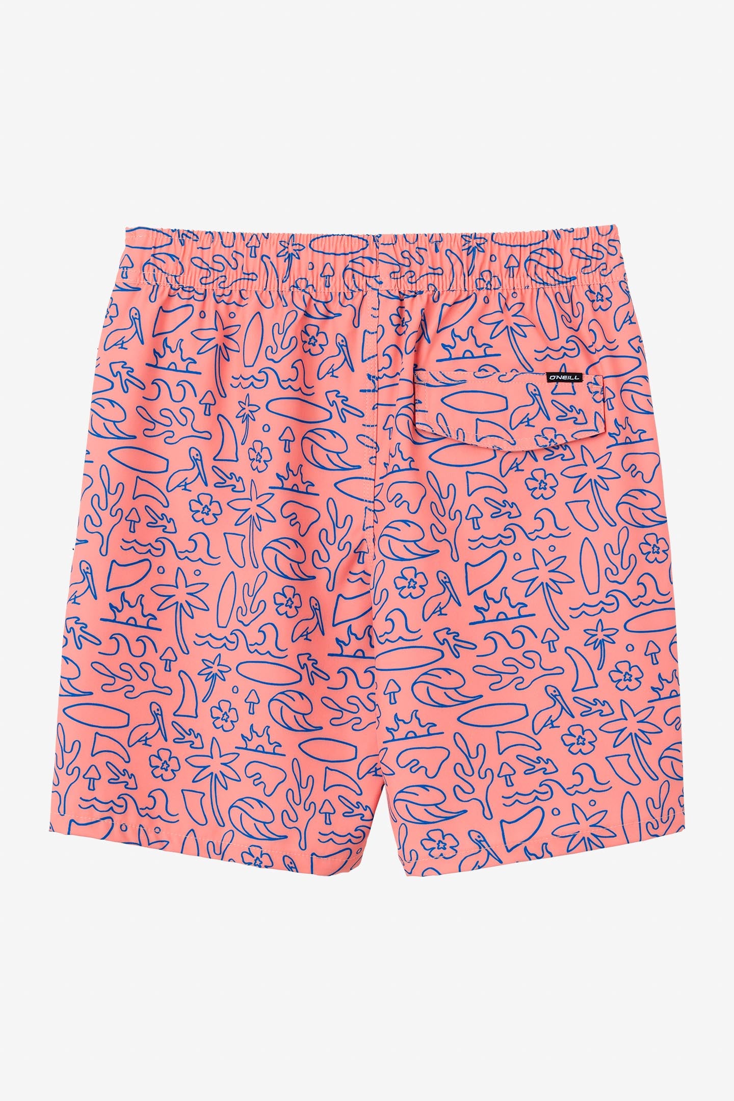 BOY'S HERMOSA ELASTIC WAIST 16" SWIM TRUNKS