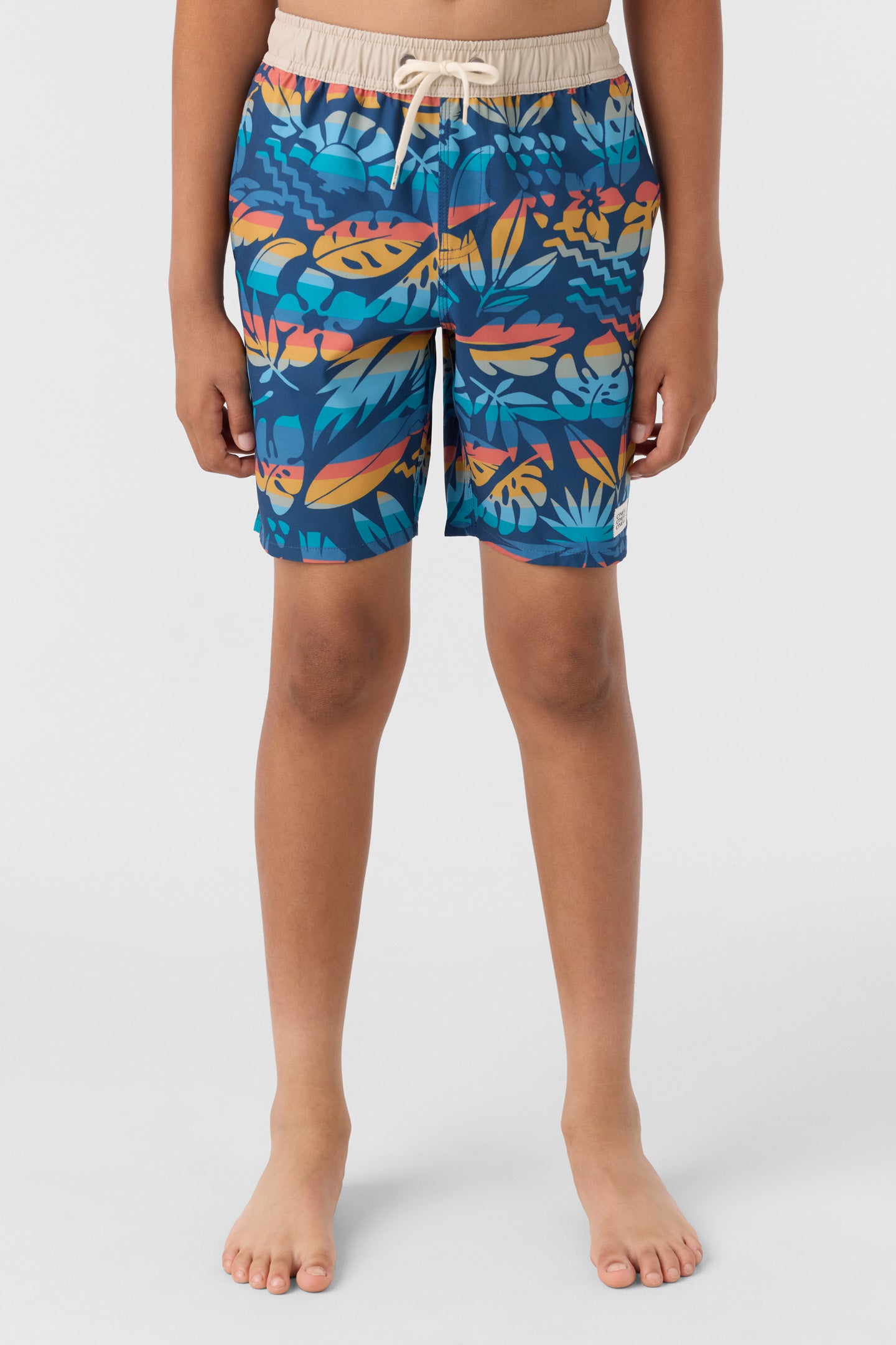 BOY'S HERMOSA ELASTIC WAIST 16" SWIM TRUNKS