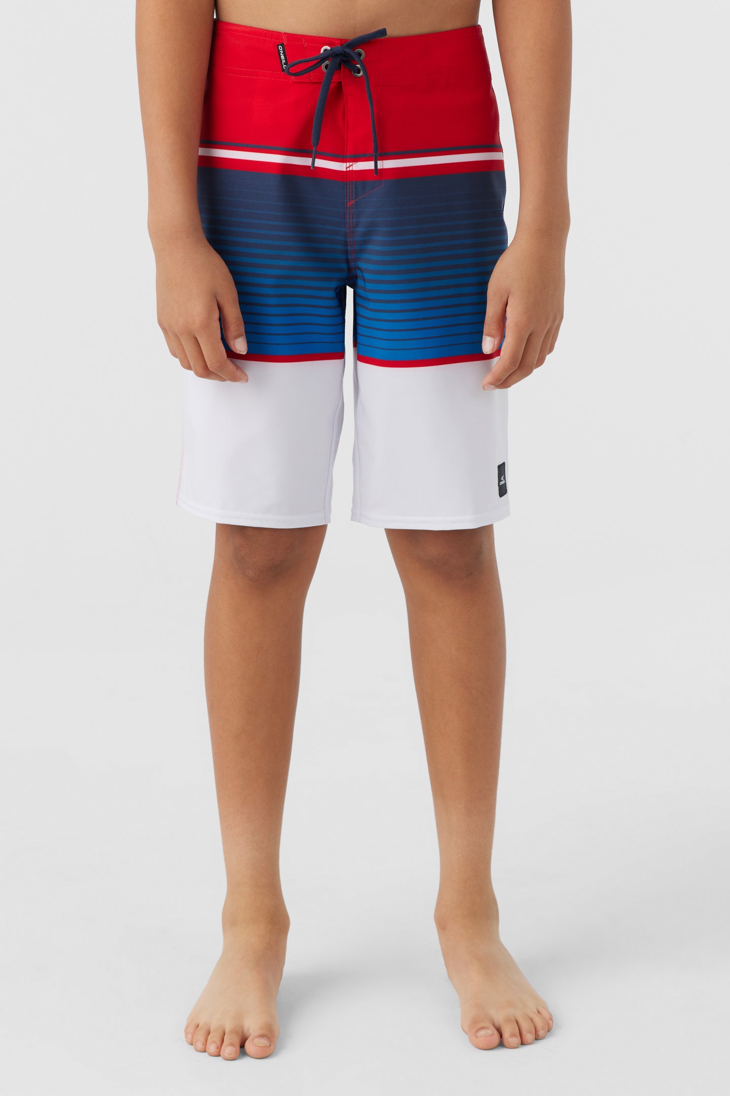 BOY'S LENNOX STRIPE 18" BOARDSHORTS