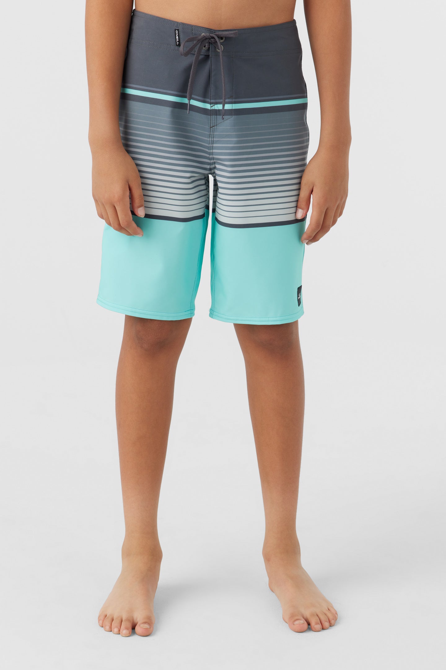 BOY'S LENNOX STRIPE 18" BOARDSHORTS