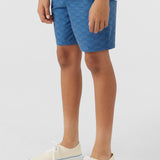 Boy's Stockton Print Elastic Waist 16" Hybrid Shorts