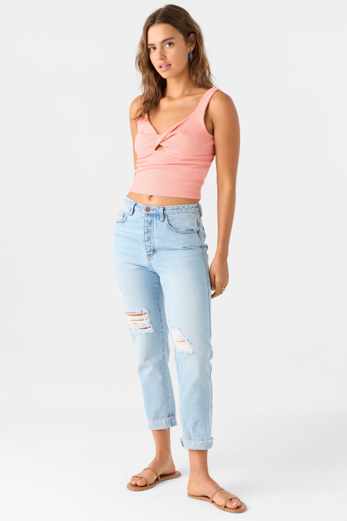 JAYDE TWIST KNIT TANK TOP