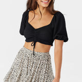 Polly Textured Knit Crop Top