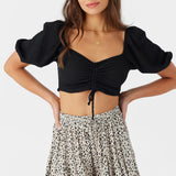 Polly Textured Knit Crop Top
