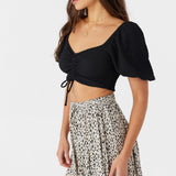 Polly Textured Knit Crop Top