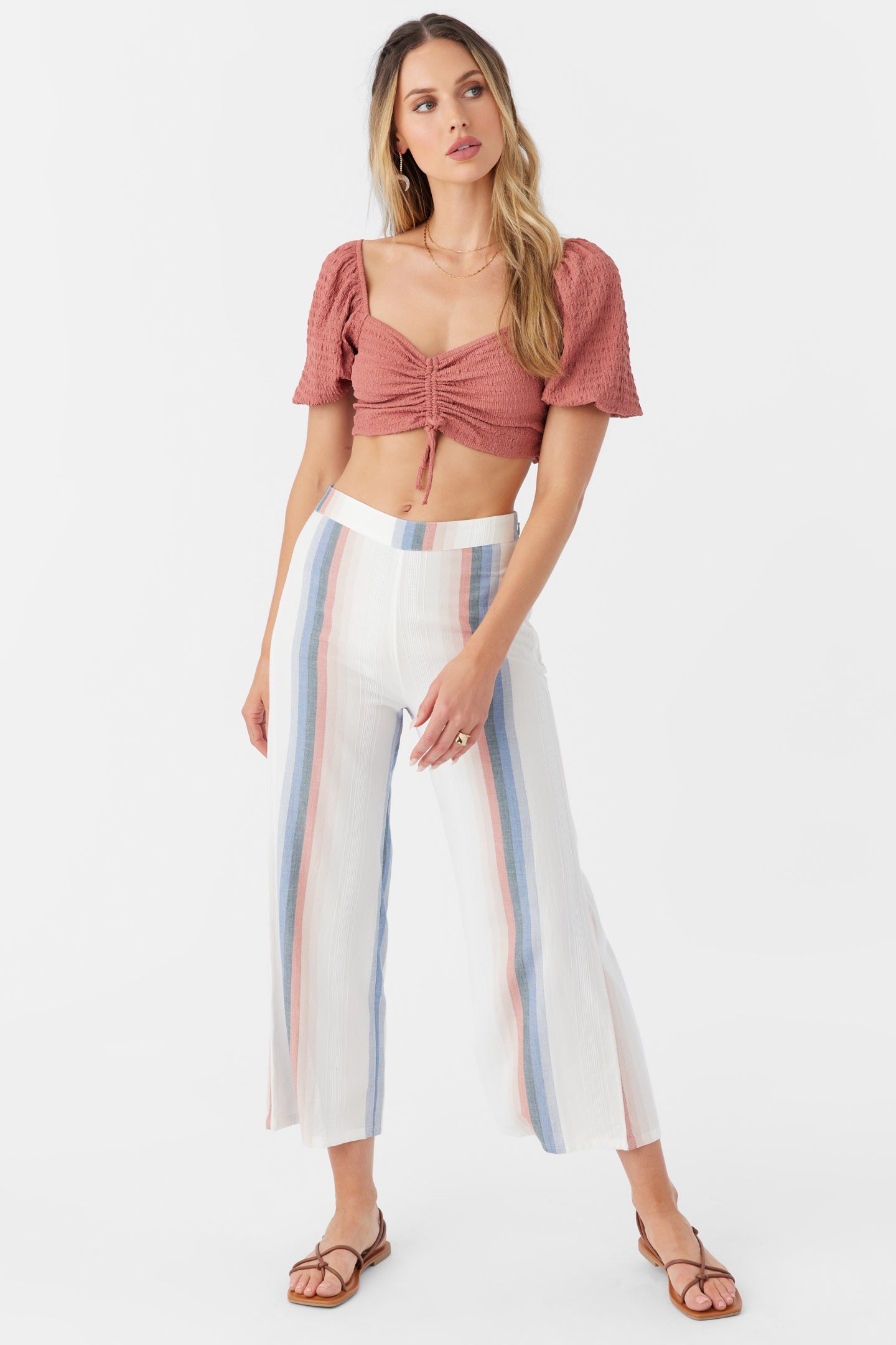 POLLY TEXTURED KNIT CROP TOP