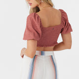 Polly Textured Knit Crop Top